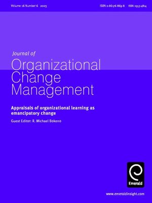 cover image of Journal of Change Management, Volume 16, Issue 6